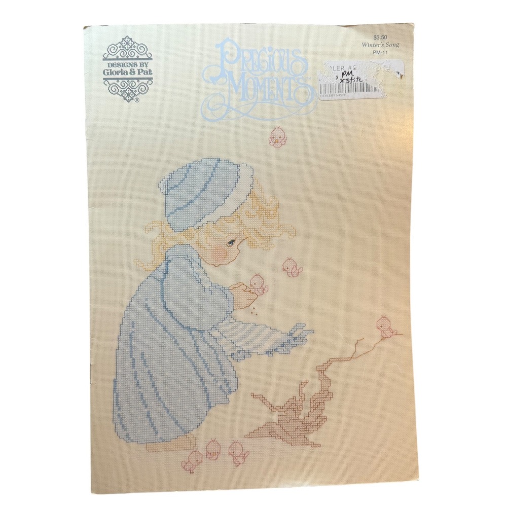 Precious Moments Winter Song Cross Stitch Pattern‎ PM 11 Gloria & Pat 1987 VTG